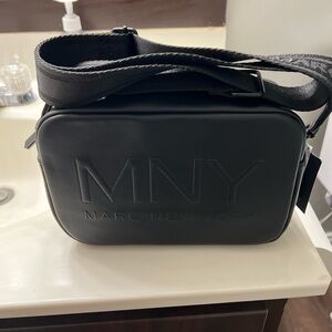 Marc New York Black Belt Bag Minimalist Design